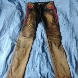 Robins Jean Pants 30 Distressed Jeans Rare Mens